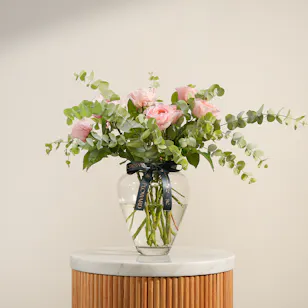 Morning Blush Flower Vase