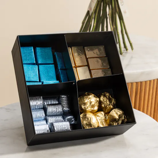 Passionelle Deluxe Chocolate Box | Roses and Graduation Balloons