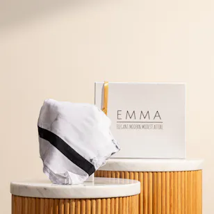 Emma White Marble Scarf