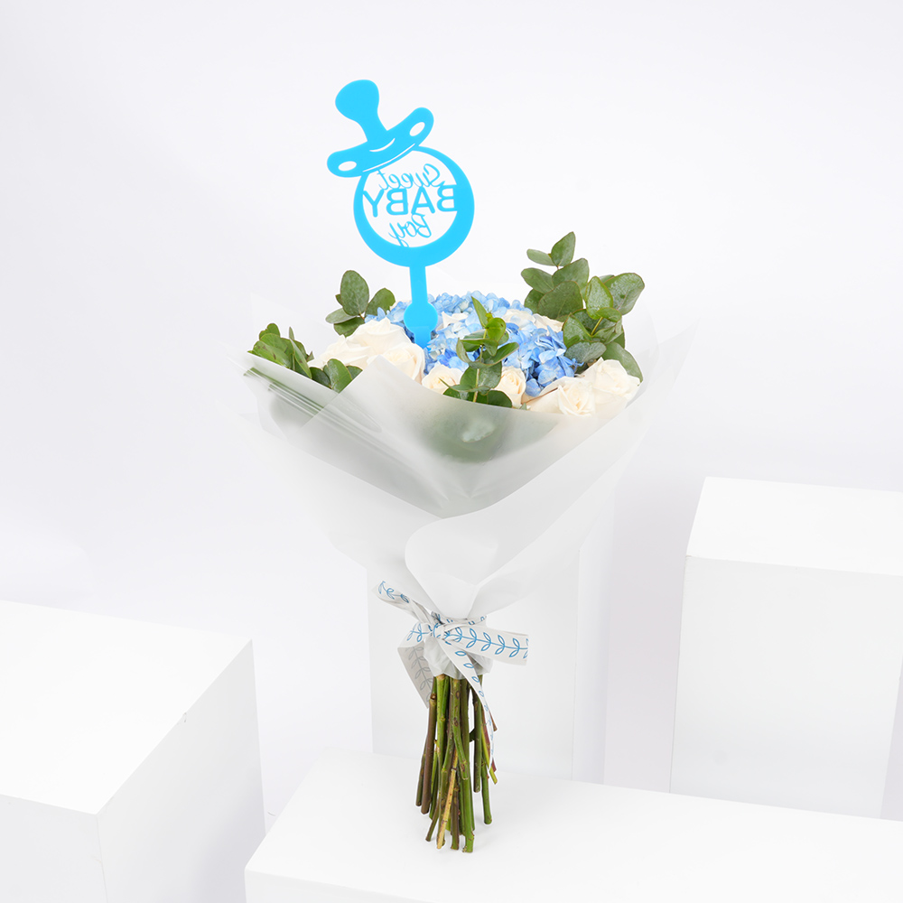 باقة السعادة المشرقة للمولود الجديد