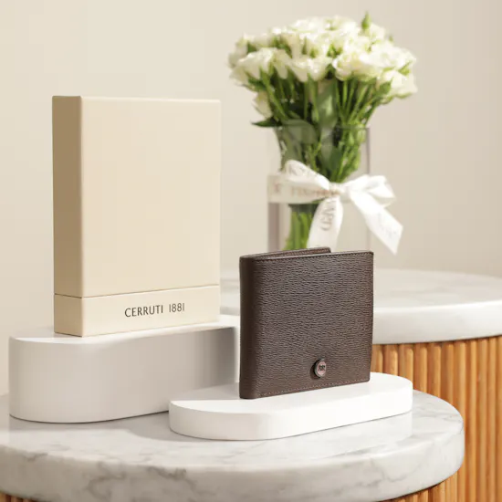 Cerruti 1881 Brown Leather Men’s Wallet | Urban Elegance Flowers