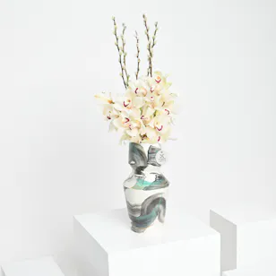 Modern Cymbidium | Ceramic Vase Modern Cymbidium | Ceramic Vase