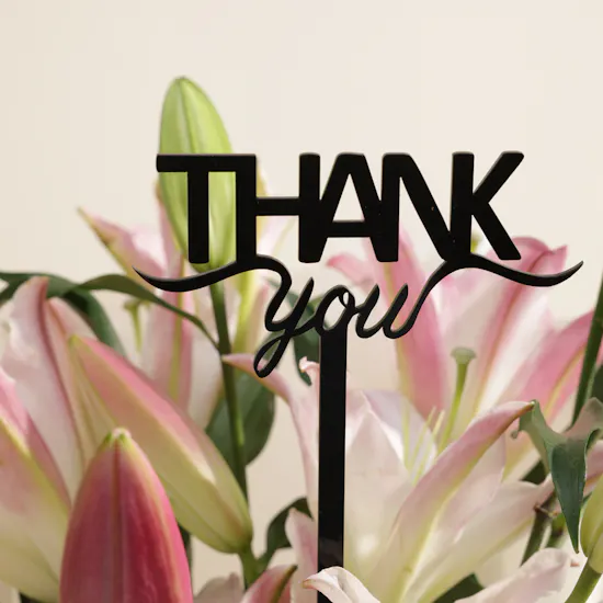 Gentle Thank You Flowers Bouquet