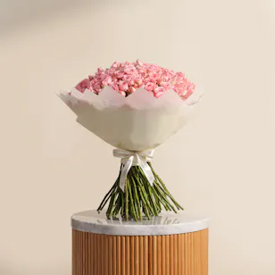 Enchanting Pink Baby Roses Bouquet | 100 Flowers Enchanting Pink Baby Roses Bouquet | 100 Flowers