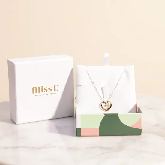 Miss L by L’azurde Heart Gold Necklace