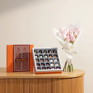 Fillings Chocolate Eid Mubarak Chocolate Box | Sweet Radiance Flower