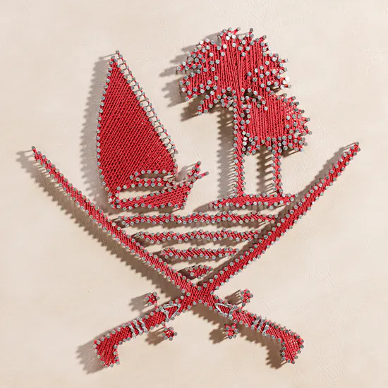 Maisam Qassem Emblem of the State of Qatar Art Piece