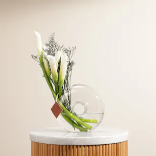 Calla White Vase