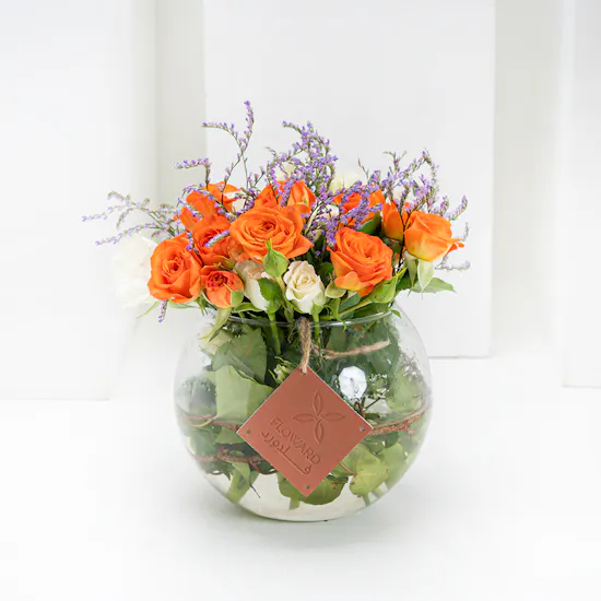 The Datery Mixed Date Plate | Roses Vase