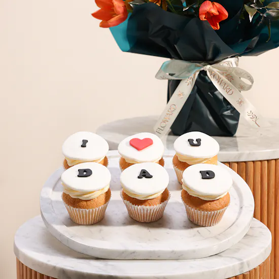 I Love You Dad Cupcakes | Flower Bouquet