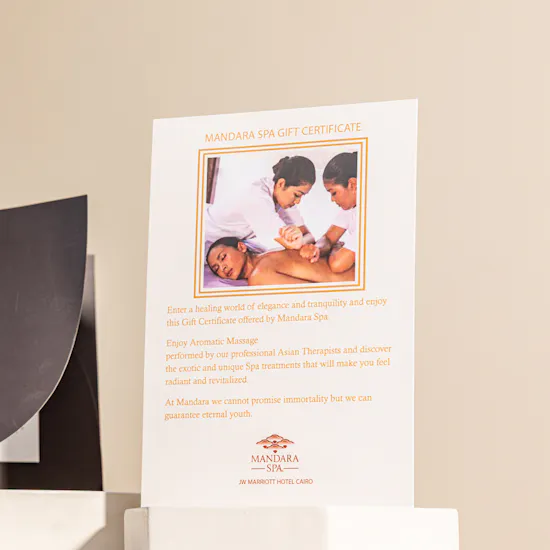 JW Mandara Spa Aromatic Massage Gift Voucher