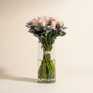 Light Pink Roses Vase