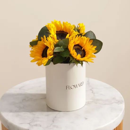 Soft Sunshine Flower Box | 10 Flowers
