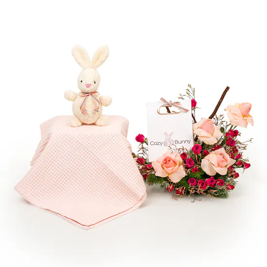 Cozy Bunny Girl Set | Pretty in Pink