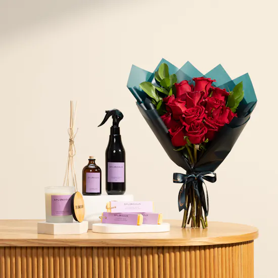 Splendour Home Fragrance Set | Glam Red Roses Bouquet