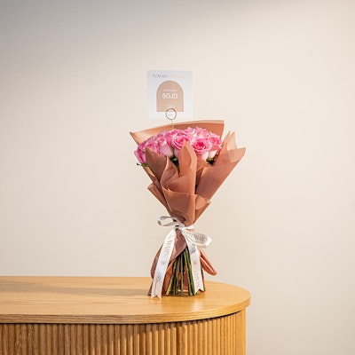 Maraqa Home Gift Voucher 50JD | Pink Roses Bouquet