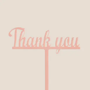 Floward Thank You Peach Topper