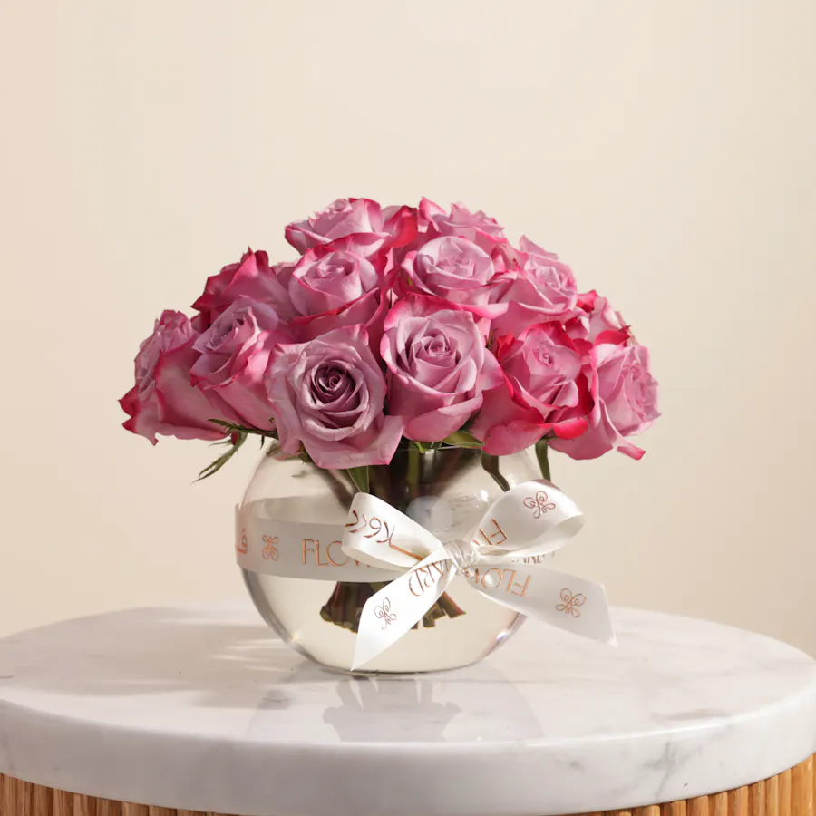 [USED IN AUTOMATION] Purple Roses Vase | 25 Flowers 2
