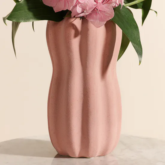 Pinkish Flowers Vase
