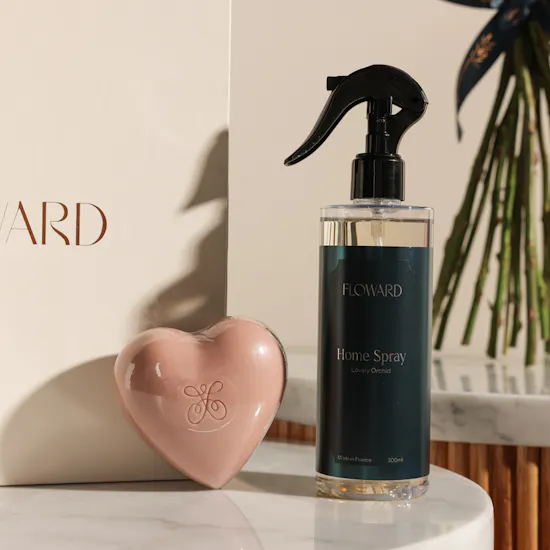 Floward Home Spray and Heart Soap Gift Set | Radiant Flowers