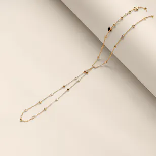 Velvet Desert Gold-Plated Qamar Hand Chain