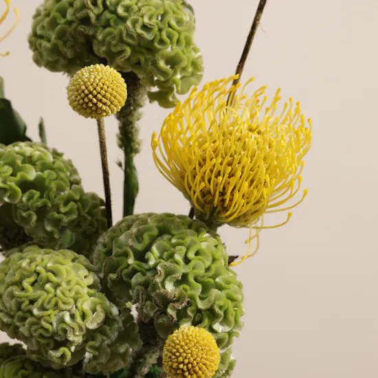 Golden Flower Vase