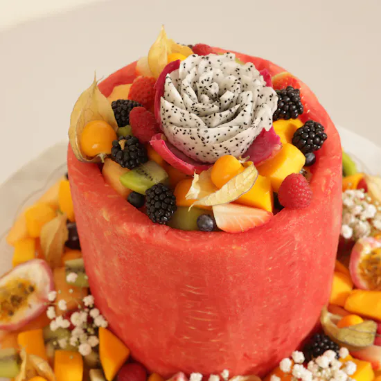 Fresh Pickes Tropical Elegance Fruit Tower Platter