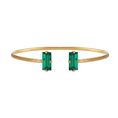 Caroline Baguette Bracelet-Emerald