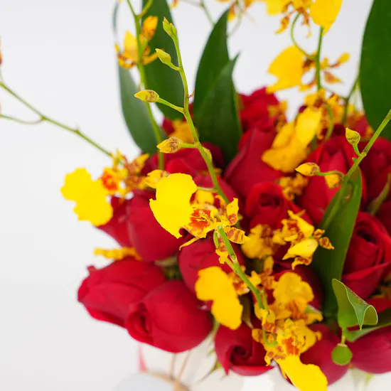 Keramos Studio Asir Pattern Vase | Colourful Flowers