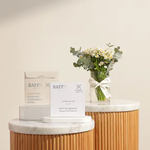 Raff by Paris Spa Signature Manicure and Pedicure Gift Voucher | Spirited Flower Vase