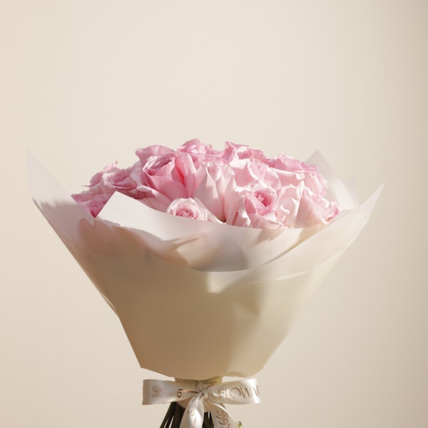 Pink Roses Bouquet | 35 Flowers