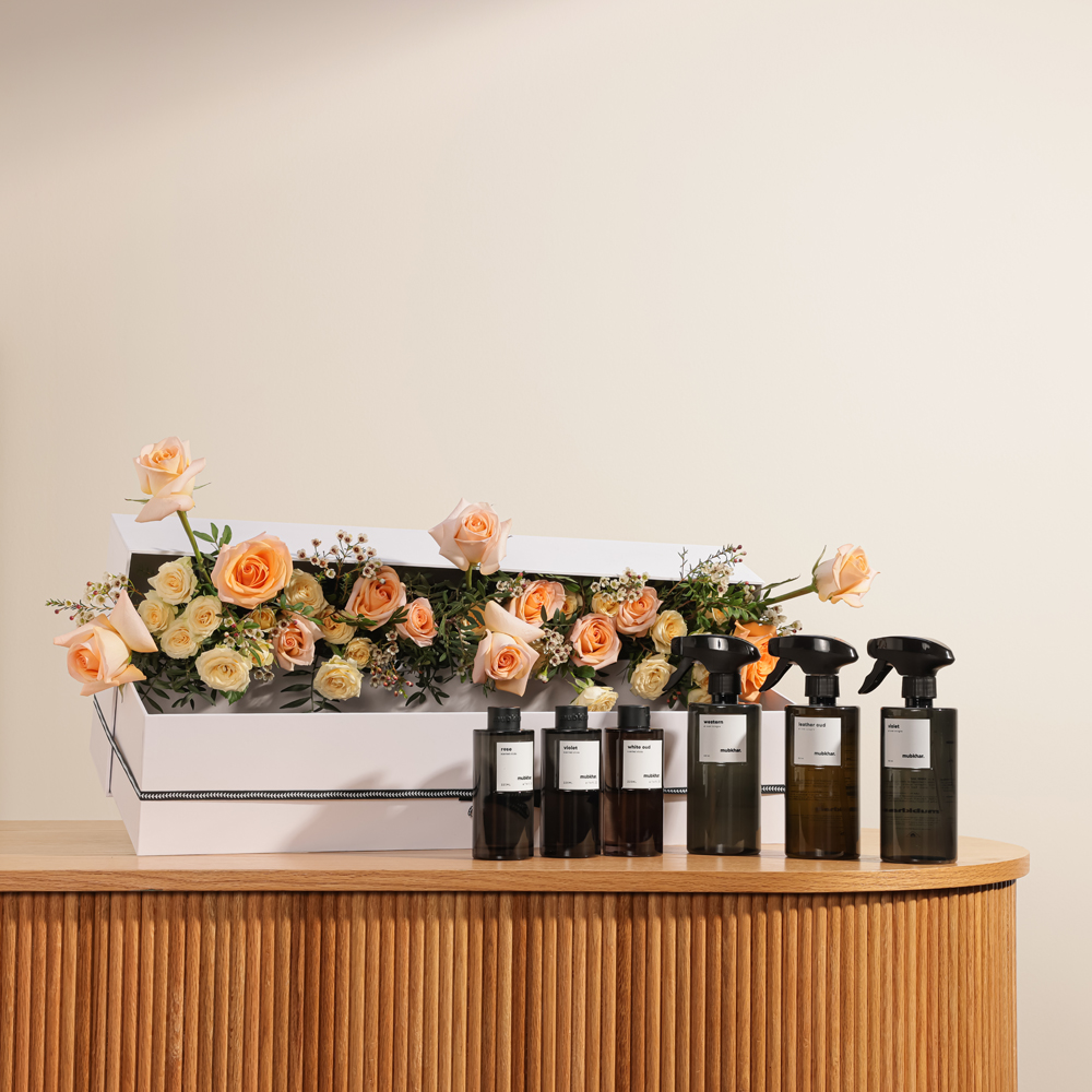 صندوق هدايا الست عطور من مبخر | ورود رقيقة