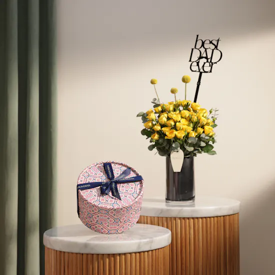 Hanoverian Mix Chocolate Box | Best Dad Sparkling Flower Vase