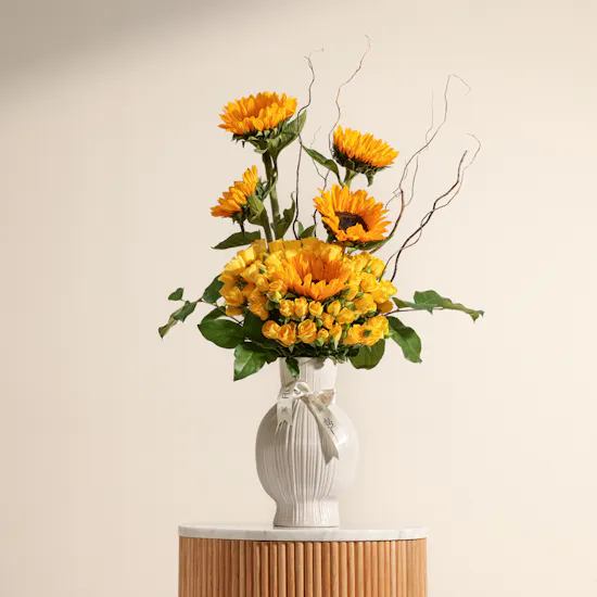 Pure Sunshine Flower Vase