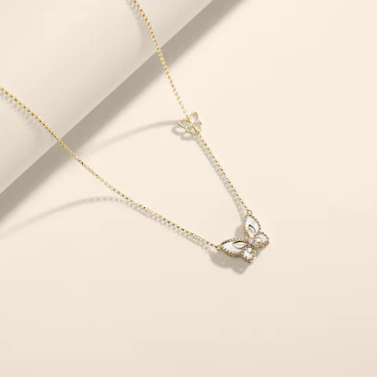 Damas Farfasha Petali Del Mare Butterfly Necklace