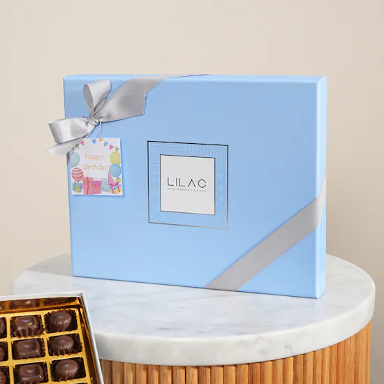 Lilac Happy Birthday Chocolates Box