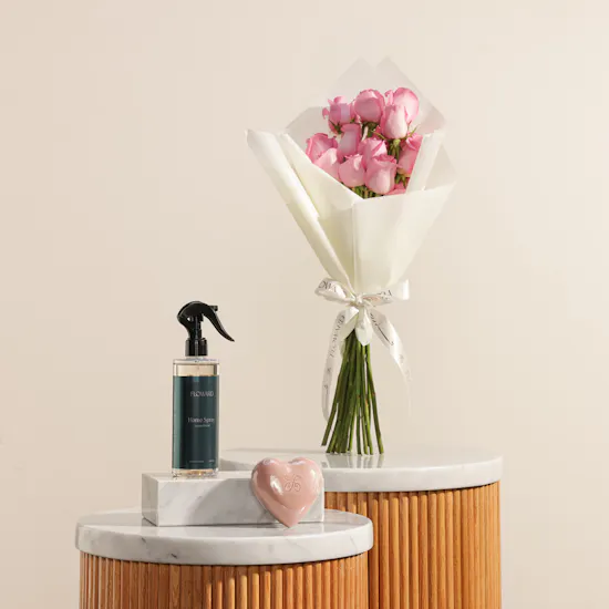 Floward Home Spray and Heart Soap Gift Set | Whisper of Harmony Flowers