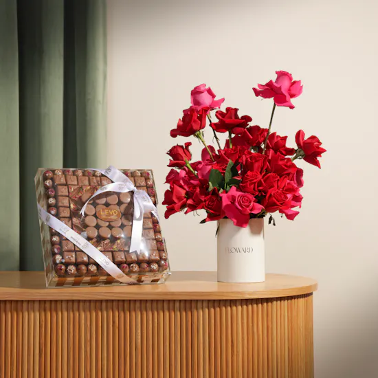 Levo Chocolate Box | Fragrant Flowers Box