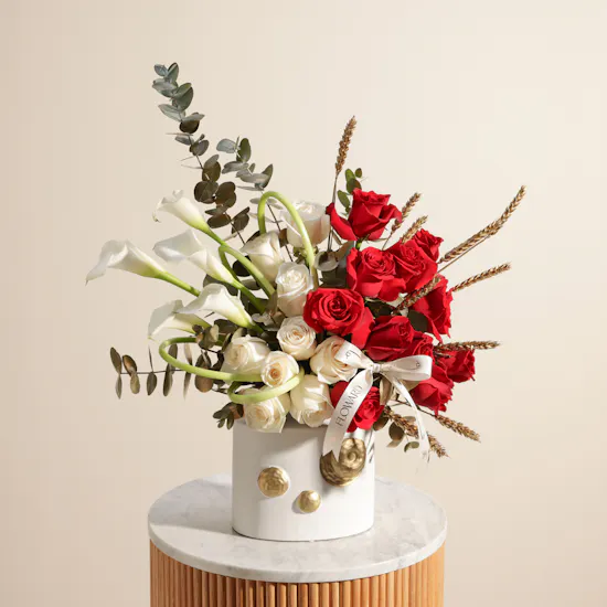 Blush of Love Flower Vase