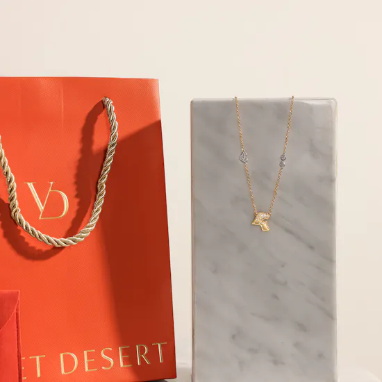 Velvet Desert Kuwait Map Outline Charm Gold Plated Necklace