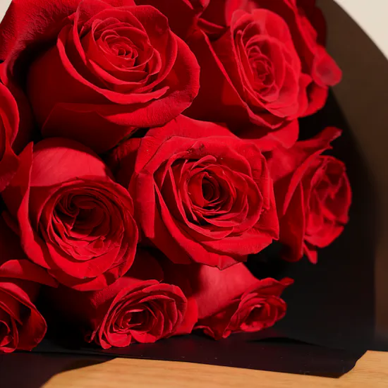 Stunning Red Roses Bouquet Test
