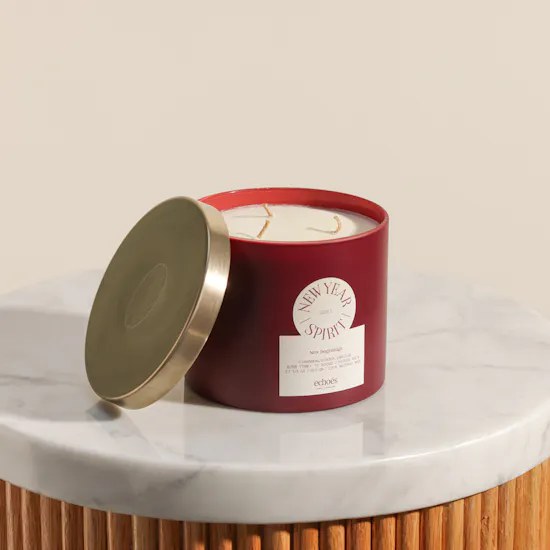 Echoes New Year Spirit Large Candle