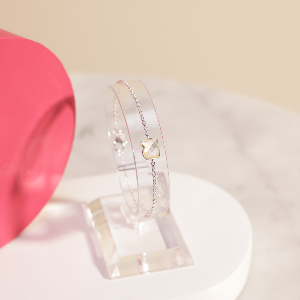 سوار فضة بترصيع اللؤلؤ من توس