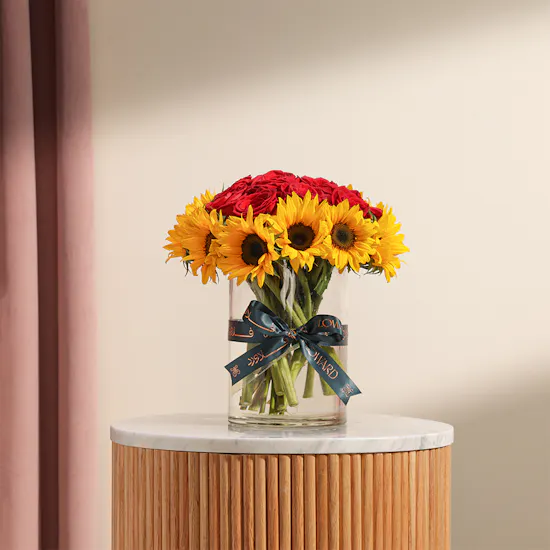 Radiant Flowers Vase