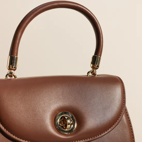 Cavalli Class Chestnut Leather Bag