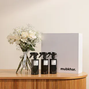 Mubkhar All Over Eau De Cologne Box | White Roses Mubkhar All Over Eau De Cologne Box | White Roses