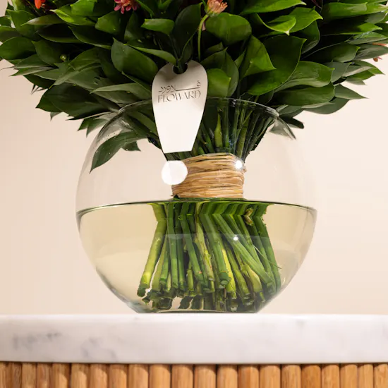 Orange Blooms Vase