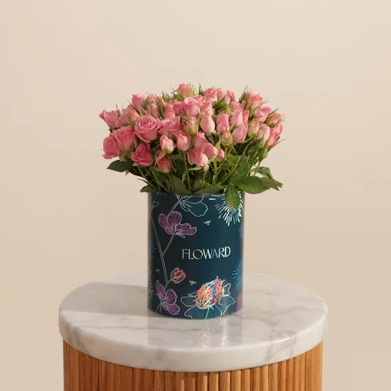Soft Pink Baby Rose Box | 25 Flowers