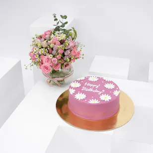 Helen's Bakery Floral Happy Birthday Cake | Flowers 