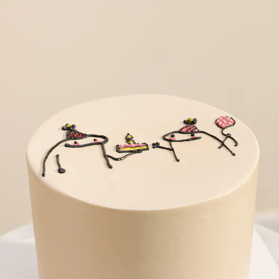 Floward Happy Birthday Standard Twins Cake